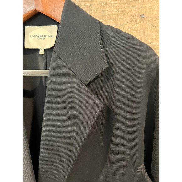 LAFAYETTE 148 NEW YORK Women's Jasper Stretch Cotton Twill Coat size M - Picture 4 of 10